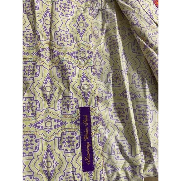 Robert Graham Knowledge Wisdom Truth Mens Short Sleeve Button Down Shirt  M - Picture 4 of 6